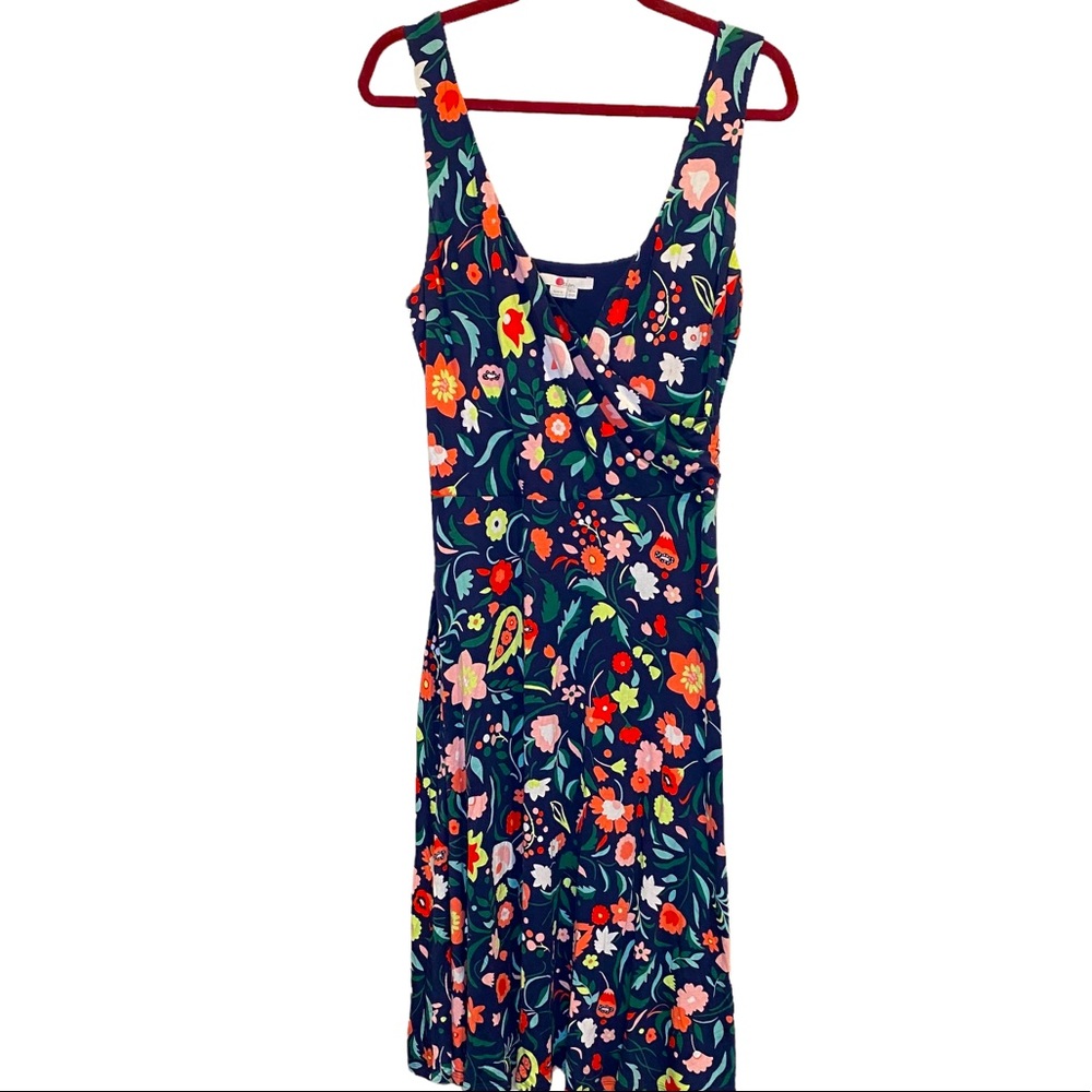 Boden Sleeveless Faux Wrap Floral Maxi Dress Size 12L
